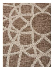 Brązowy dywan odpowiedni na zewnątrz Floorita Tondo, ⌀ 194 cm