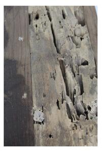 Stołek z drewna tekowego HSM collection Rustical, dł. 50 cm