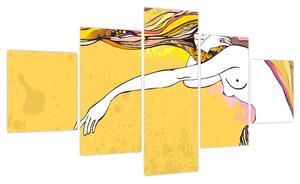 Obraz - Dziewczyna (125x70 cm)