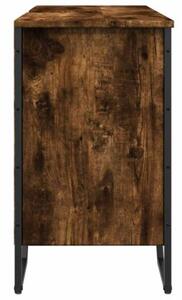 Szafka pod umywalkę, przydymiony dąb, 91x35x60 cm