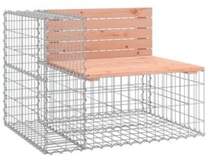 Ławka ogrodowa z gabionem, 184x71x65,5 cm, drewno daglezjowe