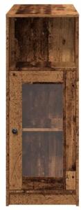 Stolik barowy z przegrodami, stare drewno, 101x40x103,5 cm