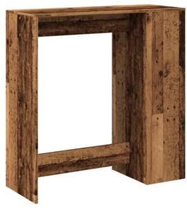 Stolik barowy z przegrodami, stare drewno, 101x40x103,5 cm