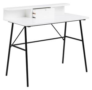 Białe biurko drewniane Actona Pascal