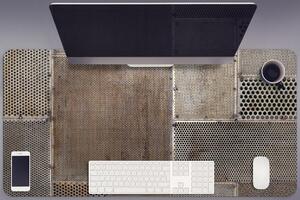 Tekstura metalowej podłogi Podkładka na biurko Tekstura metalowej podłogi