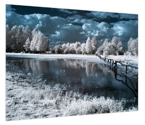 Obraz - Zamarznięty krajobraz (70x50 cm)