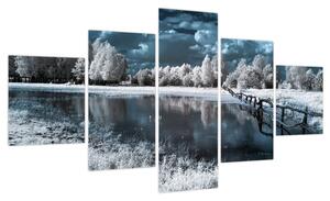 Obraz - Zamarznięty krajobraz (125x70 cm)