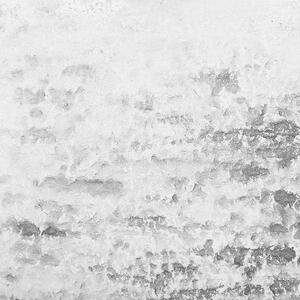 Doniczka ogrodowa jasnoszara okrągła teksturowana gliniana 32 cm Dioni Beliani