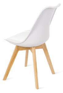 Zestaw 2 białych krzeseł z bukowymi nogami Bonami Essentials Retro