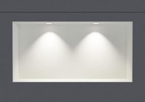 Półka wnękowa NT306010X - stal nierdzewna bez rantu z reflektorem LED - 30 x 60 x 10 cm (wys. x szer. x gł.) - różne kolory