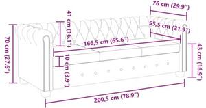 Sofa 3-osobowa w stylu chesterfield, sztuczna skÃ³ra, biaÅa