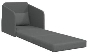Sofa bed ciemnoszary 65 x 80 x 83 cm tkanina