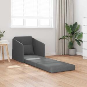 Sofa bed ciemnoszary 65 x 80 x 83 cm tkanina