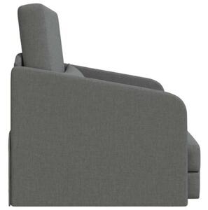 Sofa bed ciemnoszary 65 x 80 x 83 cm tkanina