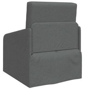 Sofa bed ciemnoszary 65 x 80 x 83 cm tkanina