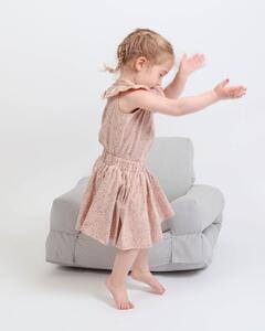 Jasnoszary dziecięcy fotel rozkładany Karup Design Mini Hippo Grey