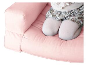 Jasnoróżowy dziecięcy fotel rozkładany Karup Design Mini Hippo Peonie