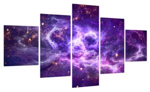 Obraz - Purple Universe (125x70 cm)