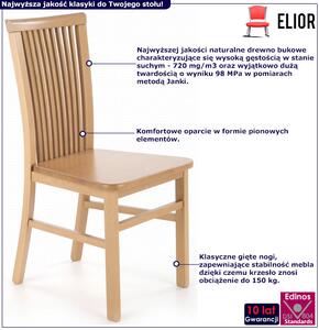 Klasyczne drewniane krzesło do jadalni dąb artisan - Mako 3X