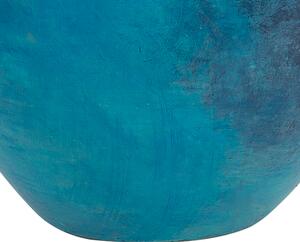 Wazon dekoracyjny niebieski ceramiczny stołowy 43 cm Bostra Beliani