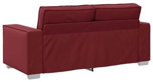Sofa czerwone wino 180 x 78 x 84 cm tkanina