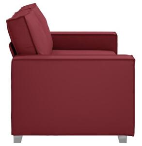 Sofa czerwone wino 180 x 78 x 84 cm tkanina