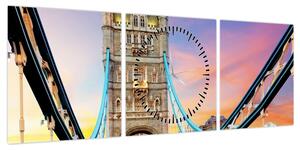Obraz - Tower Bridge (z zegarem) (90x30 cm)
