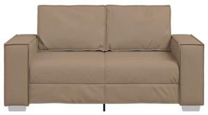 Sofa cappuccino 160 x 78 x 84 cm tkanina