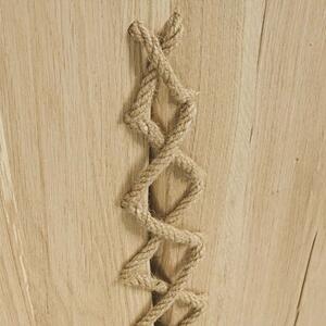 Drzwi przesuwne drewniane dębowe ONE BOARD ze sznurem