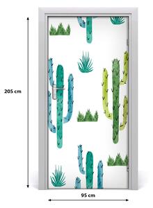 Okleina samoprzylepna fototapety na drzwi Kaktusy