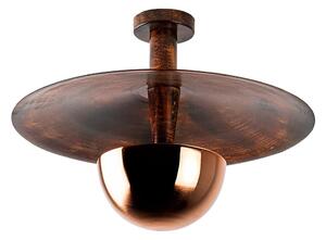 Lampa sufitowa w kolorze miedzi z metalowym kloszem ø 48 cm Kurt – Opviq lights