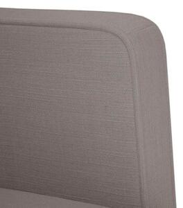 Sofa fotel z podÅokietnikami taupe 53 cm tkanina