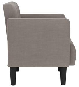 Sofa dwuosobowa taupe 111 cm tkanina
