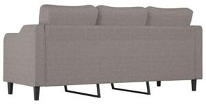 Sofa 3-osobowa, kolor taupe, 180 cm, tapicerowana tkaninÄ