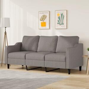 Sofa 3-osobowa, kolor taupe, 180 cm, tapicerowana tkaninÄ