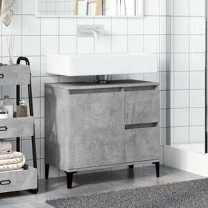 Szafka łazienkowa, szarość betonu, 65x33x60 cm