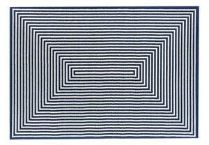 Ciemnoniebieski dywan odpowiedni na zewnątrz Floorita Braid, 133x190 cm