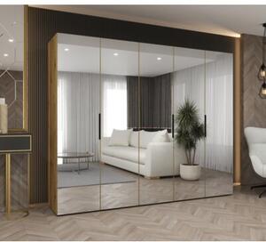 Szafa uchylna otwierana Marbella 3 250 wys. 202 cm artisan + u. czarny