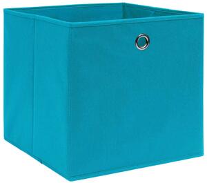 Komplet 4 składanych pudełek błękitny - Fiwa 3X