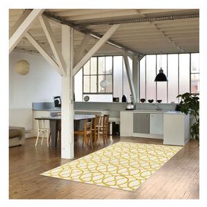 Beżowo-żółty dywan odpowiedni na zewnątrz Floorita Interlaced, 160x230 cm