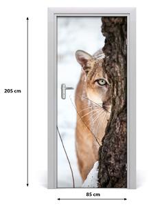 Fototapeta samoprzylepna na drzwi Puma Górska