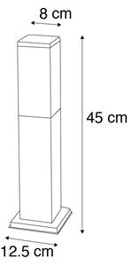 Zewnetrzna Nowoczesna lampa zewnętrzna antracyt 45cm IP44 - Malios Oswietlenie zewnetrzne