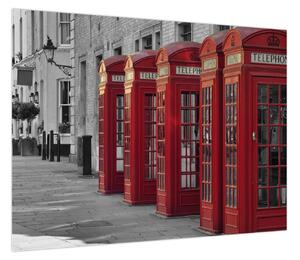 Obraz - Budki telefoniczne w Londynie (70x50 cm)