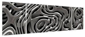 Obraz - Metaliczna abstrakcja (170x50 cm)