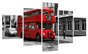 Obraz - Londyn z autobusem (125x70 cm)