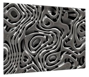 Obraz - Metaliczna abstrakcja (70x50 cm)