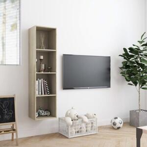 Regał na książki/szafka tv, kolor dąb sonoma, 143x30x36 cm