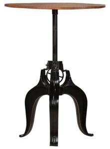 Stolik barowy z litego drewna odzyskanego, 75x(76-110) cm