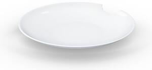 Zestaw 2 białych talerzy głębokich z porcelany 58products, ø 24 cm