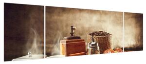 Obraz - Kawa i śniadanie (170x50 cm)